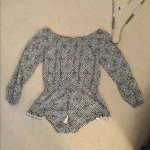 Victoria Secret Long Sleeve shorts romper. Small